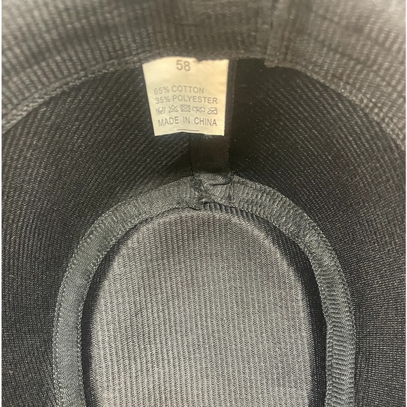 Black, Charcoal colored Fedora,Sun hat,Small brim,OS - Picture 6 of 7
